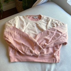 Blush faded AGOLDE cropped sweater